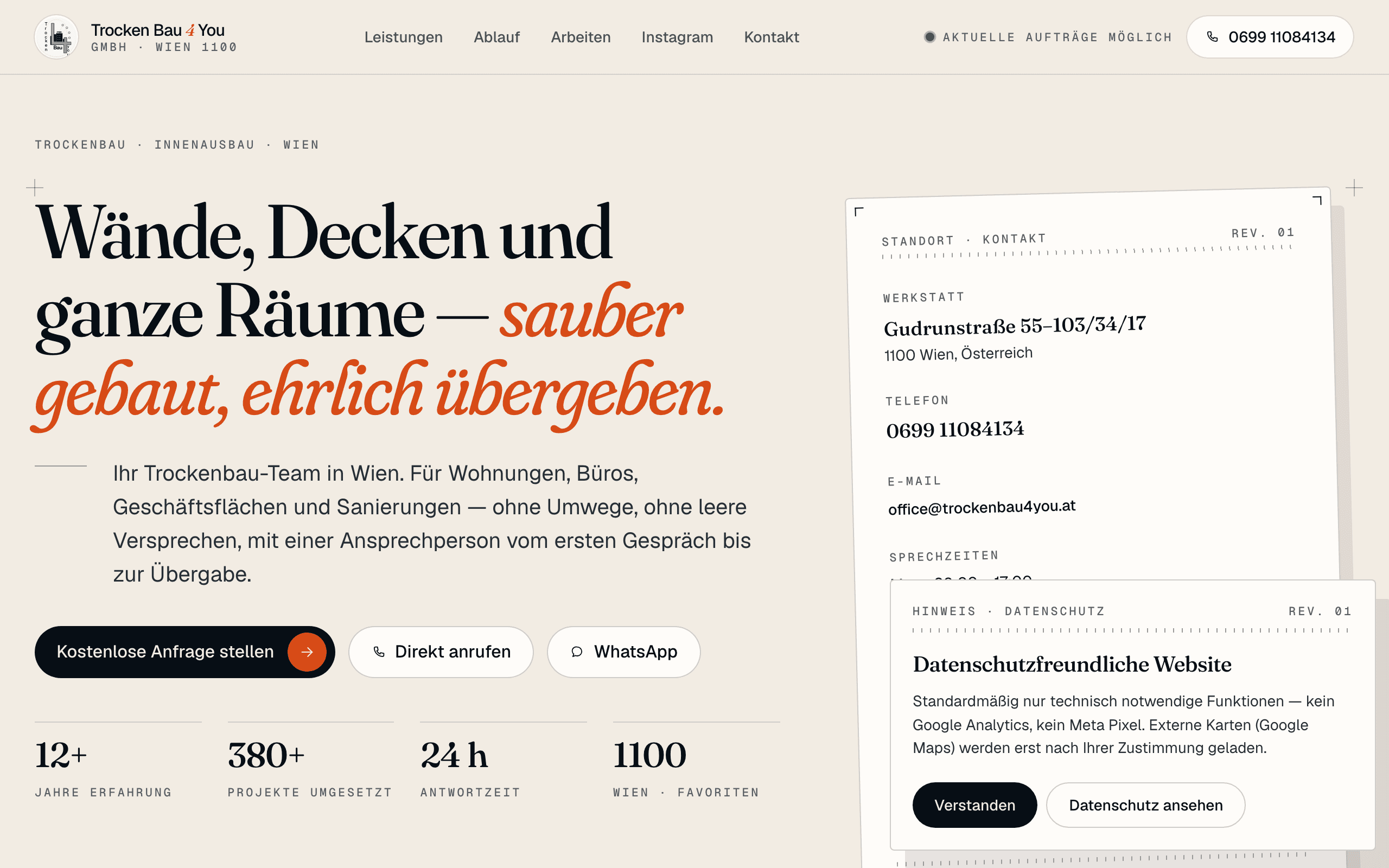 Trocken Bau 4 You — Live