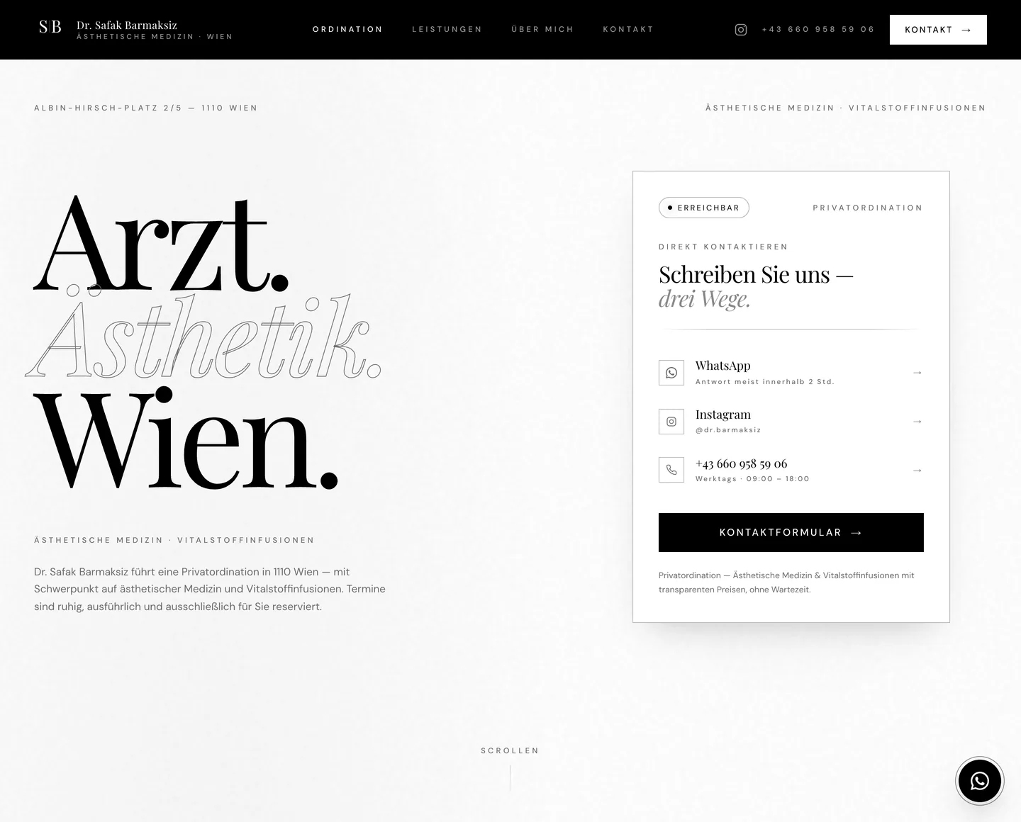 Website von Dr. Safak Barmaksiz