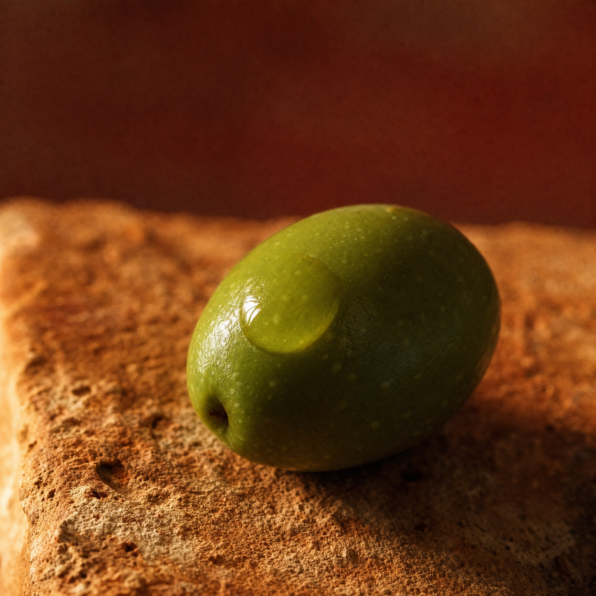 Makro-Detail einer Picual-Olive